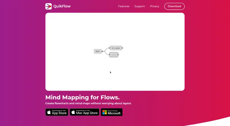 The QuikFlow homepage