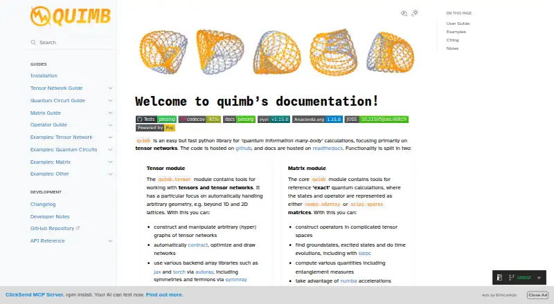 The Quimb homepage