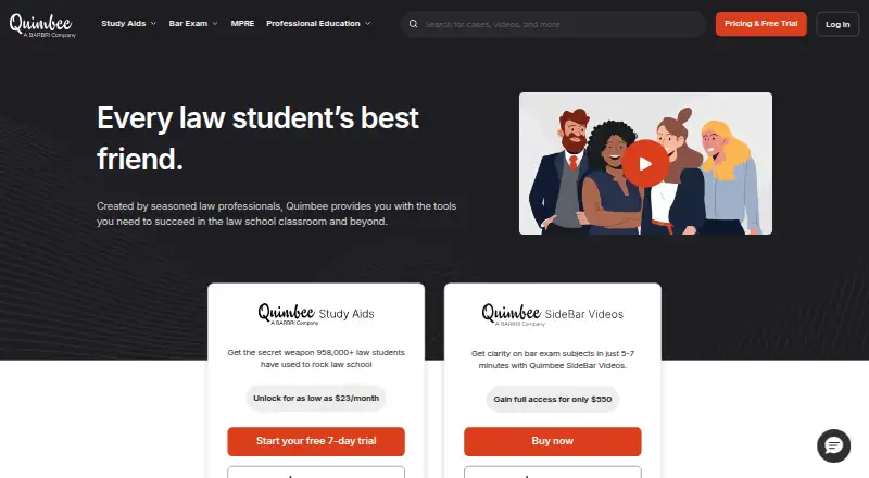 The Quimbee homepage