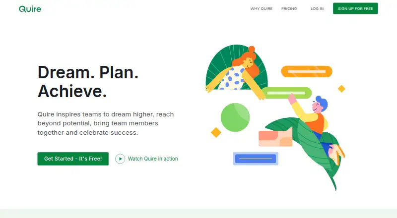 The Quire homepage