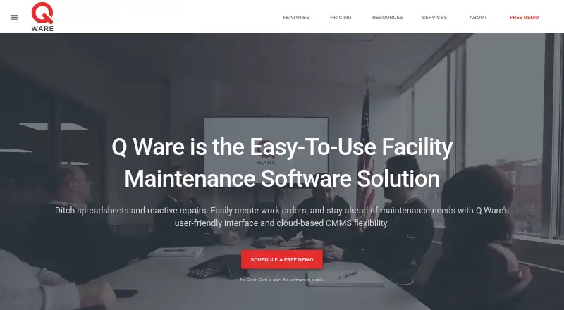 The Q Ware CMMS homepage