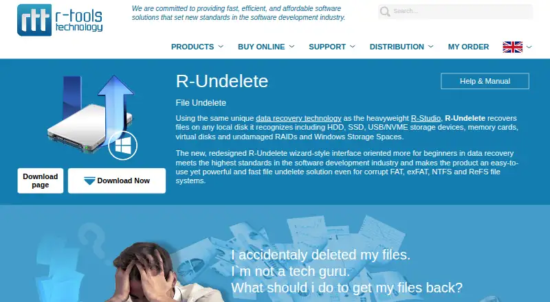 The R-Undelete homepage