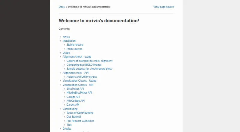 The mrivis homepage