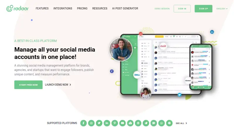 The RADAAR homepage