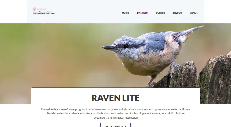 The Raven Lite homepage