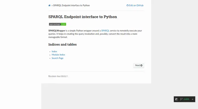The SPARQLWrapper homepage