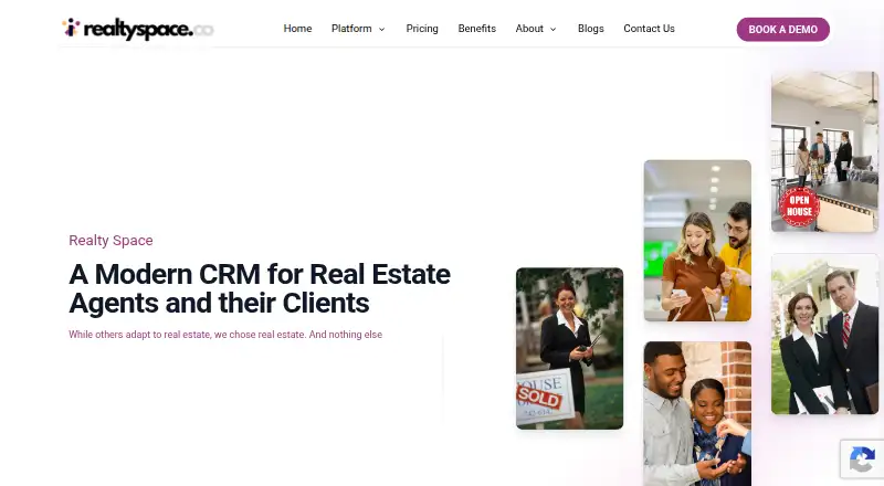 The Realty Space homepage