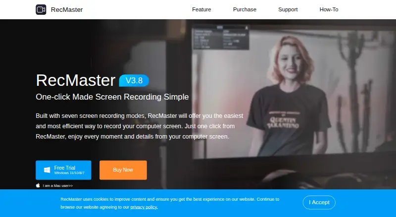 The RecMaster homepage