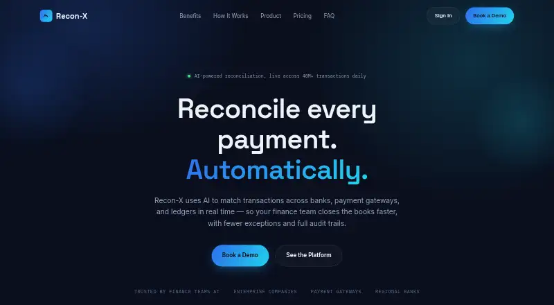The Recon-X homepage