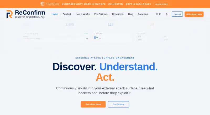 The ReConfirm homepage