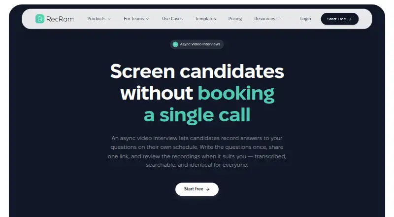 The RecRam homepage