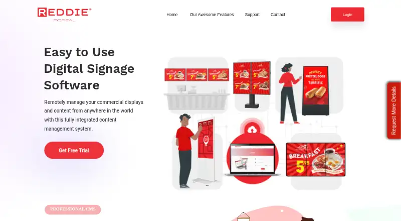 The Reddie Portal homepage