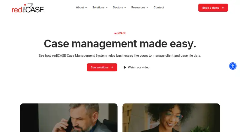The rediCASE homepage