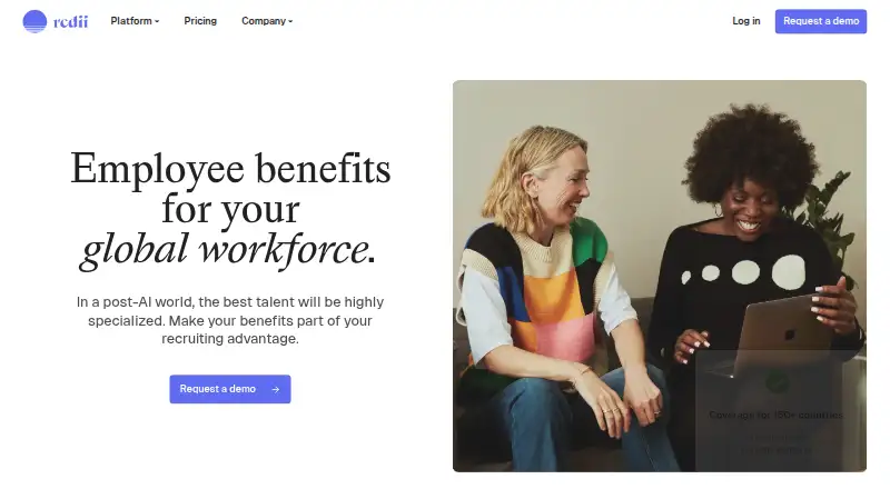 The Redii homepage