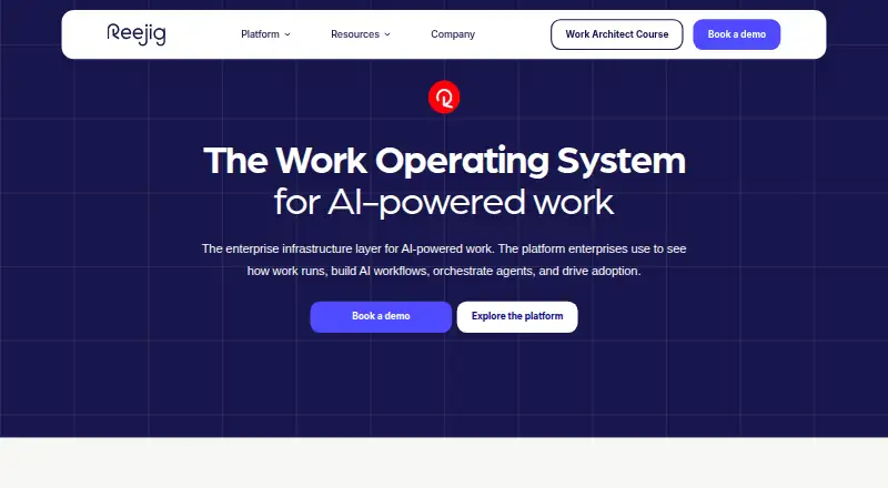 The Reejig homepage