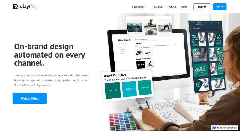 The RelayThat homepage