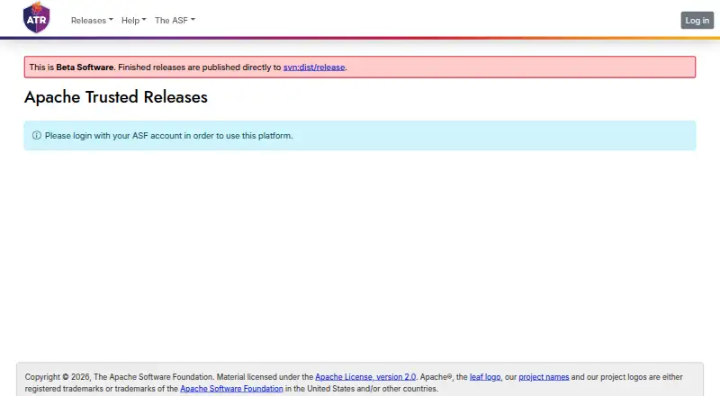 The Apache Trusted Releases homepage