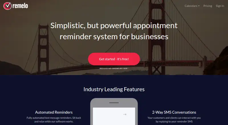 The Remelo homepage