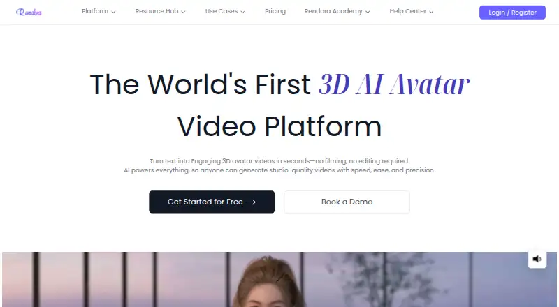 The Rendora homepage