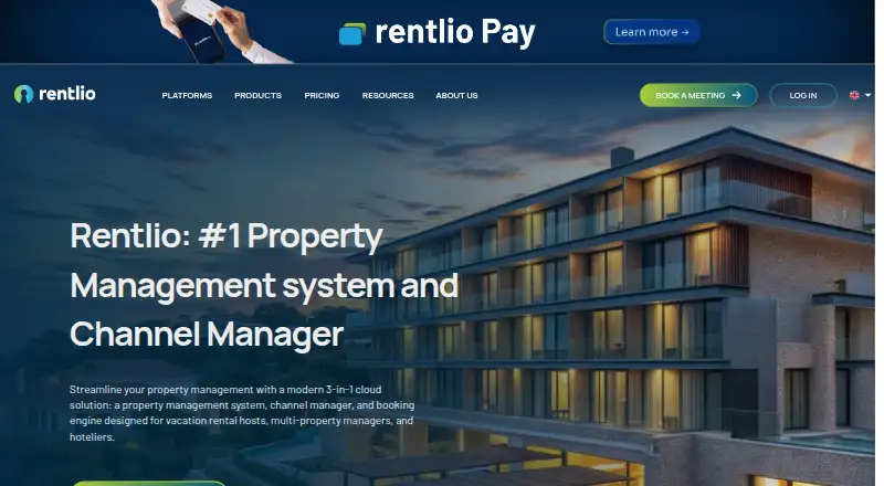 The Rentlio homepage