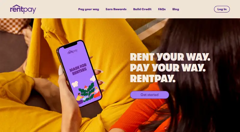 The RentPay homepage
