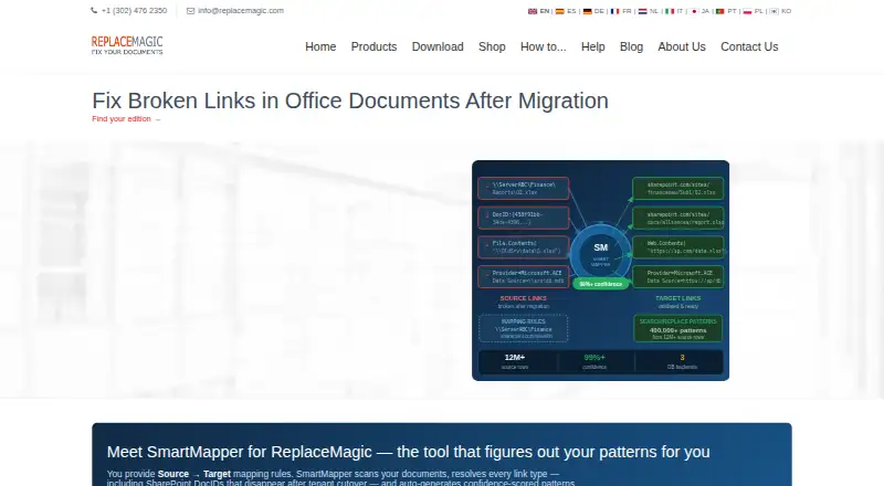 The ReplaceMagic homepage