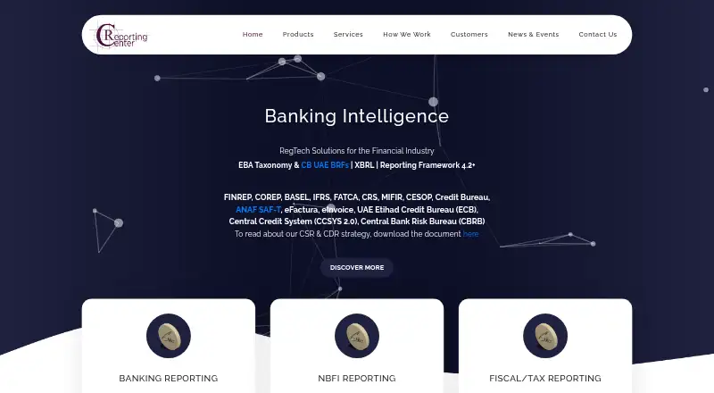 The Elite Reporting Platform homepage