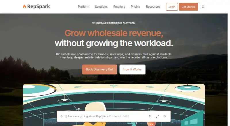 The RepSpark homepage