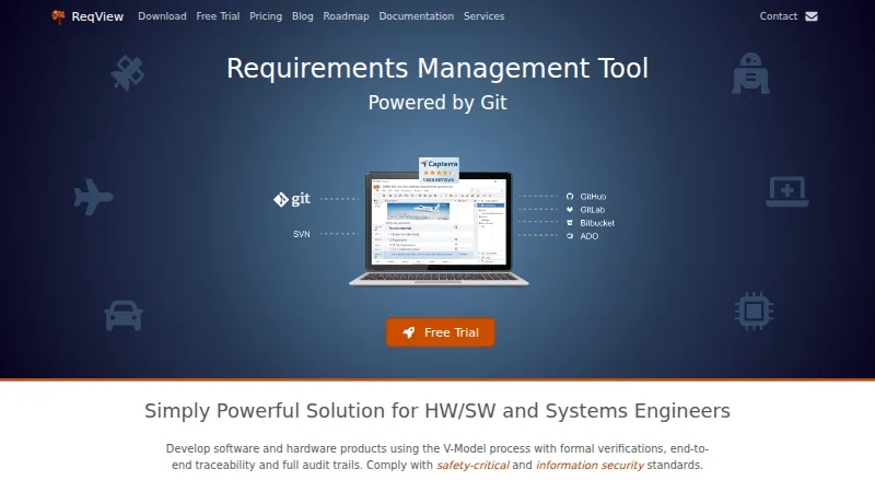 The ReqView homepage