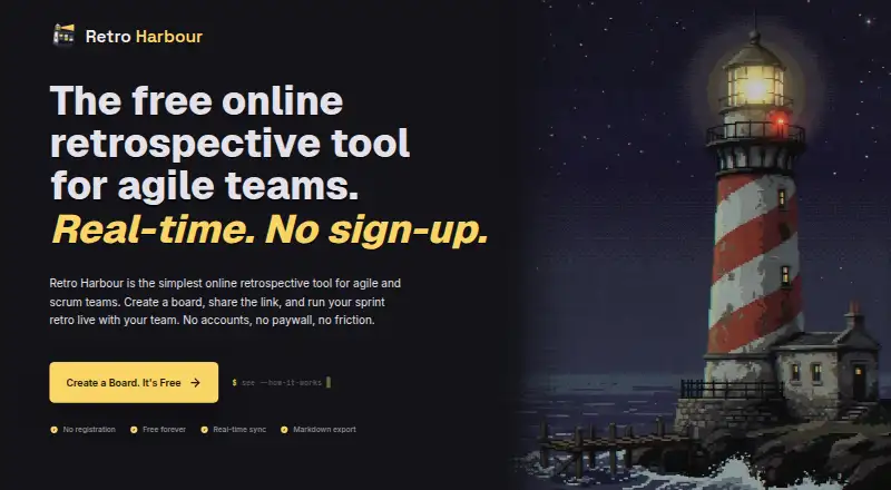 The Retro Harbour homepage