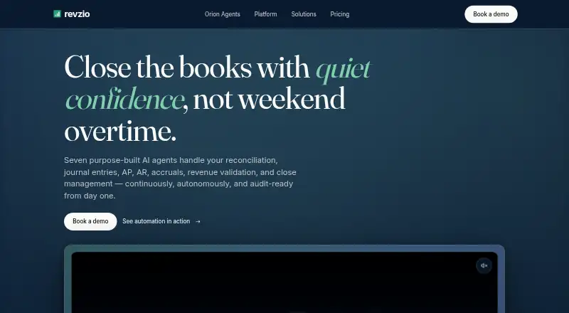 The revzio homepage