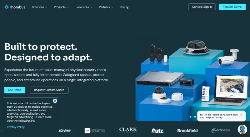 The Rhombus Access Control homepage