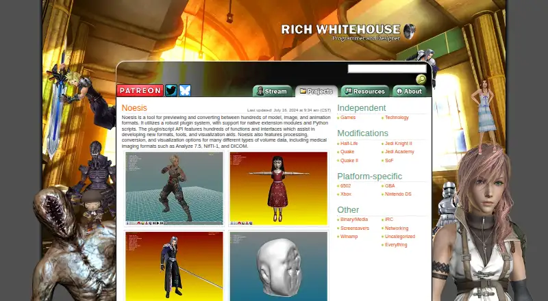 The Noesis homepage