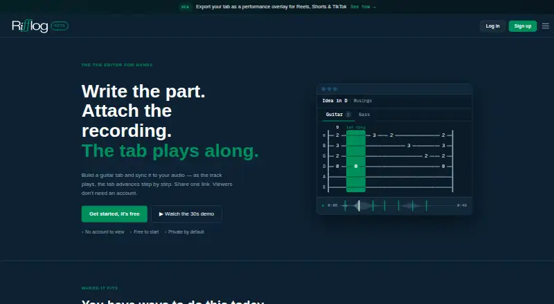 The Rifflog homepage