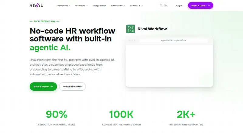 The Rival Workflow homepage