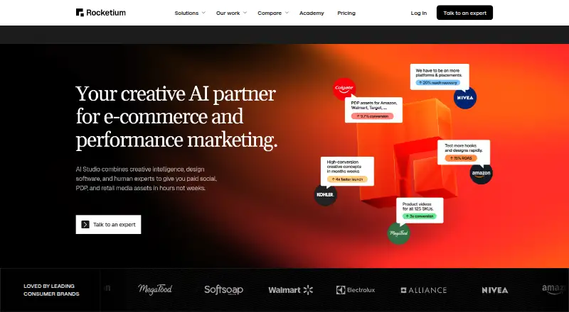 The Rocketium homepage