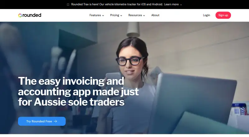The Rounded homepage