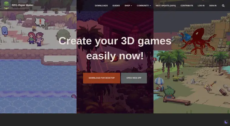 The RPG Paper Maker homepage