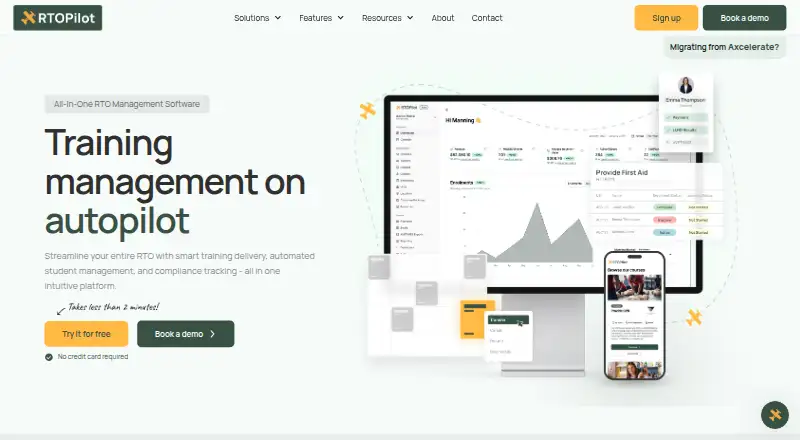 The RTOPilot homepage