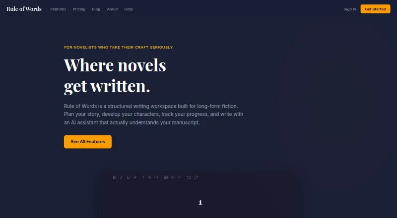 The Rule of Words homepage