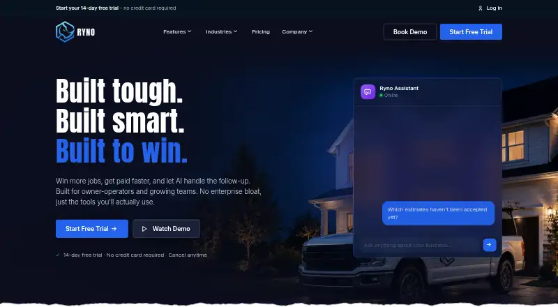 The RynoSuite homepage