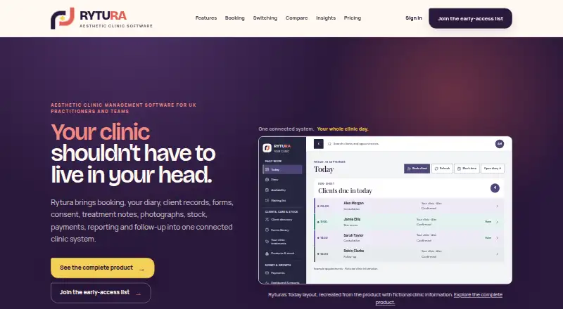The Rytura homepage