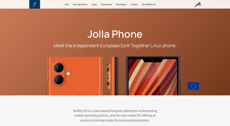 The Sailfish OS homepage