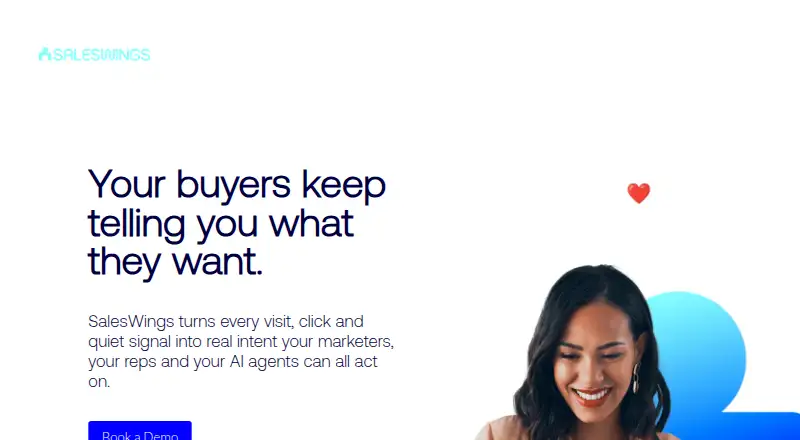 The SalesWings homepage