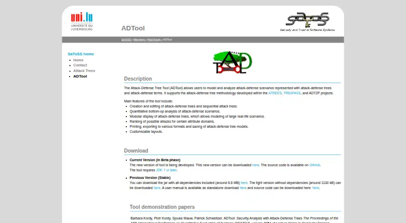 The ADTool homepage