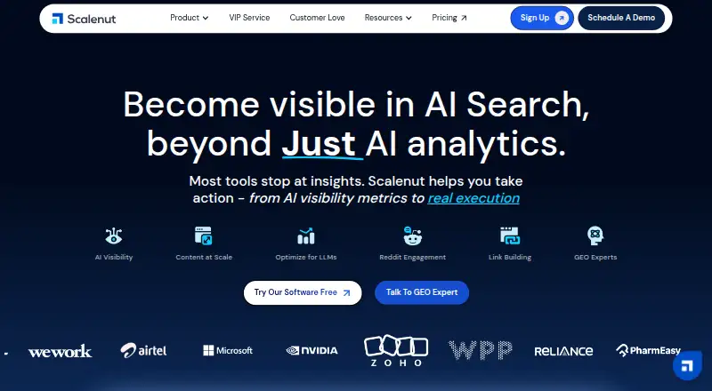 The Scalenut homepage