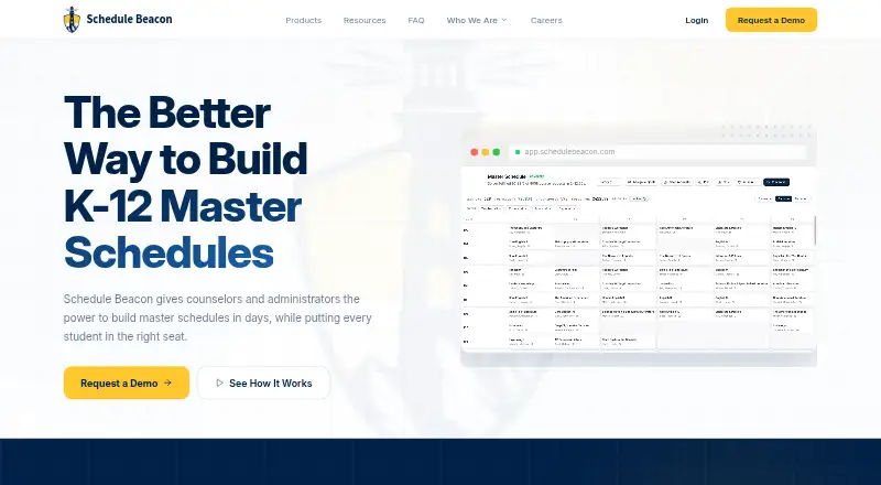 The Schedule Beacon homepage