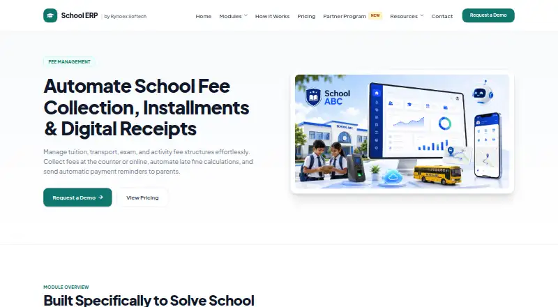 The Rynoex Fee Management homepage