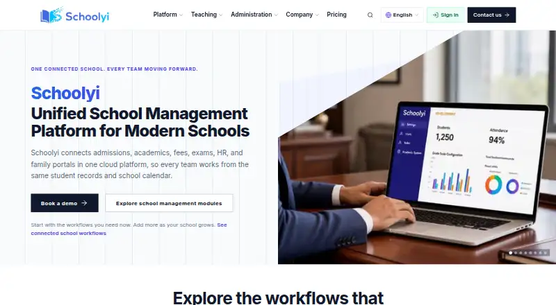 The Schoolyi homepage