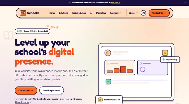 The Schoolz homepage